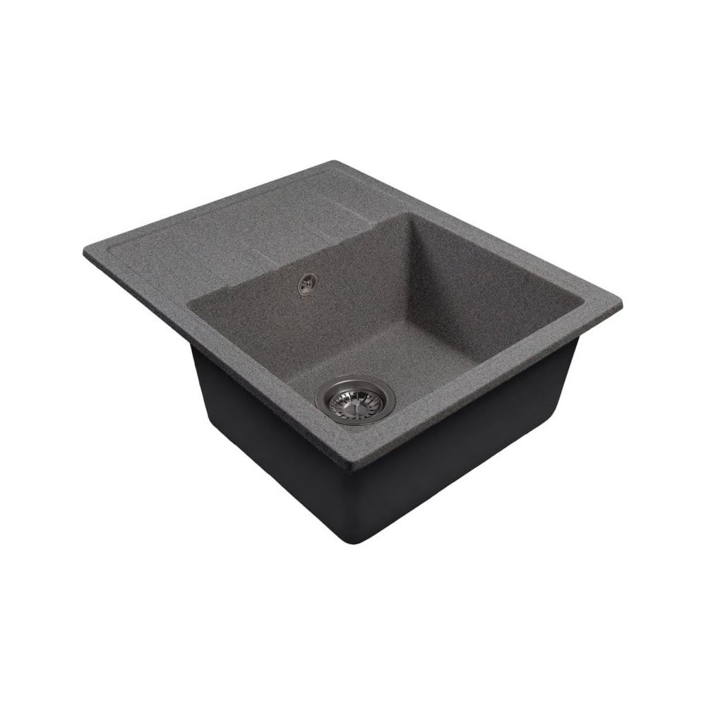 Изображение товара Мойка для кухни MIXLINE ML-GMS103 с крылом и сифоном 570х460 мм