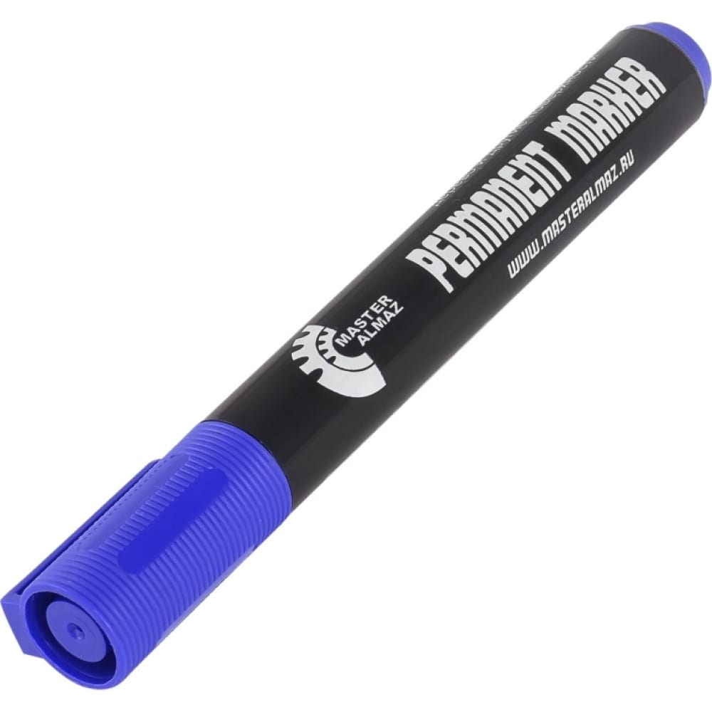 Перманентный маркер МастерАлмаз маркер перманентный uni 320b 1 0 4 5 мм наконечник скошенный синий