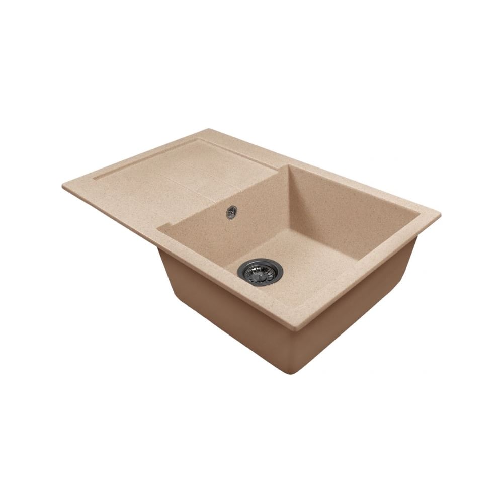 Изображение товара Мойка MIXLINE ML-GMS107 Стандарт с крылом бежевый 770х493х190 мм