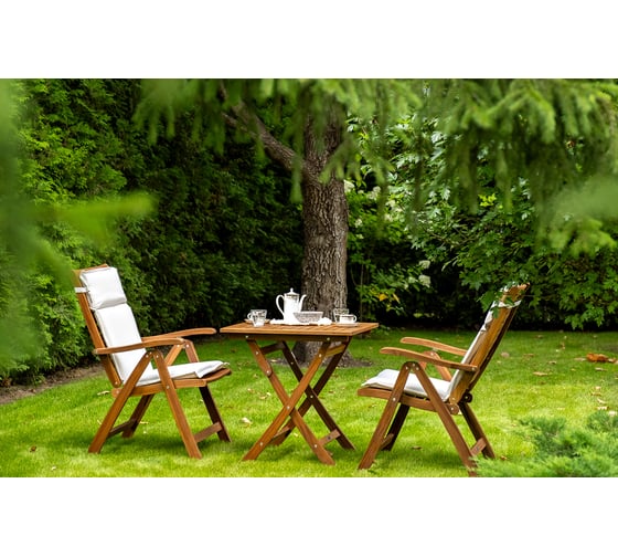 Изображение товара Кофейная группа Joygarden КARO из акации с высокими стульями 52202/52210