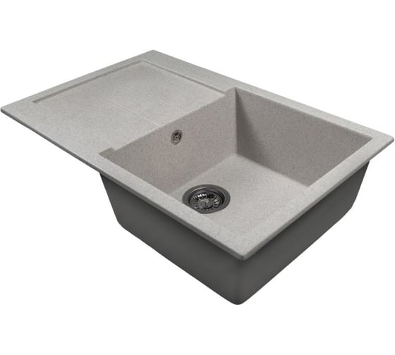 Изображение товара Мойка MIXLINE ML-GMS107 СТАНДАРТ с крылом, серый 310, 770х493х190мм 558132