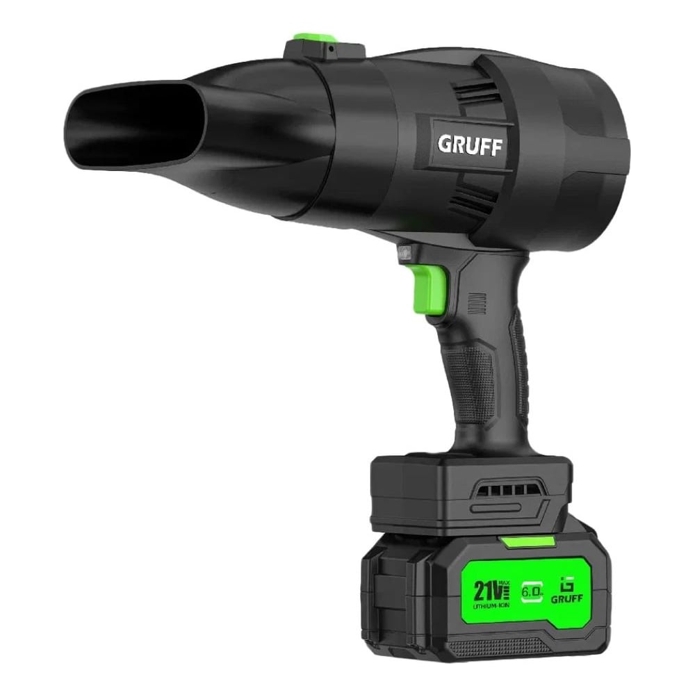Изображение товара Аккумуляторная воздуходувка GRUFF GF-5000 120 м/с полупрофессиональный инструмент