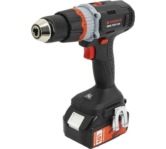 Изображение товара Дрель с кейсом и зарядкой EUROBOOR EBH.750/18V Set