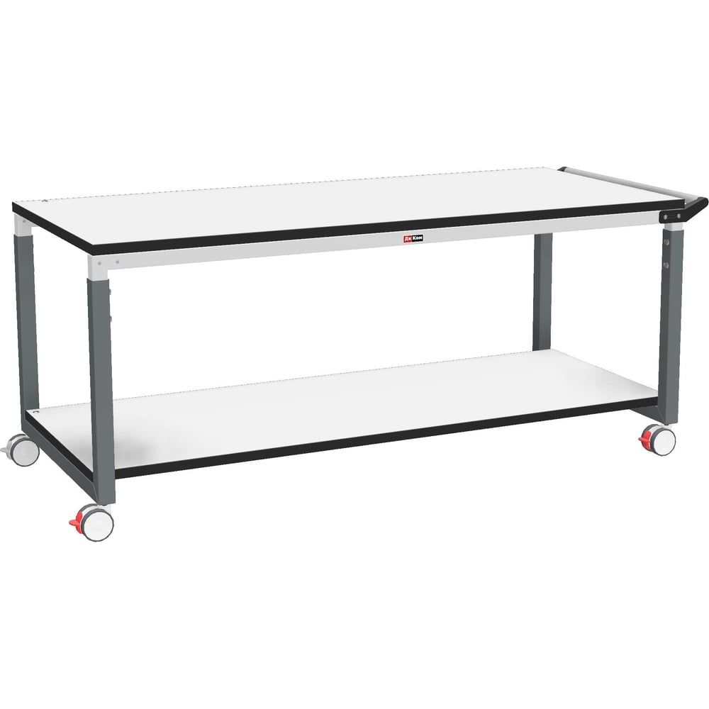 Изображение товара Профессиональный подкатной стол с ламинированной столешницей, 590x1040 мм, белый
