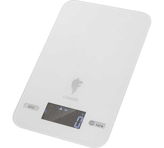 Изображение товара Весы кухонные электронные Leonord LE-17703, цвет белый 111143