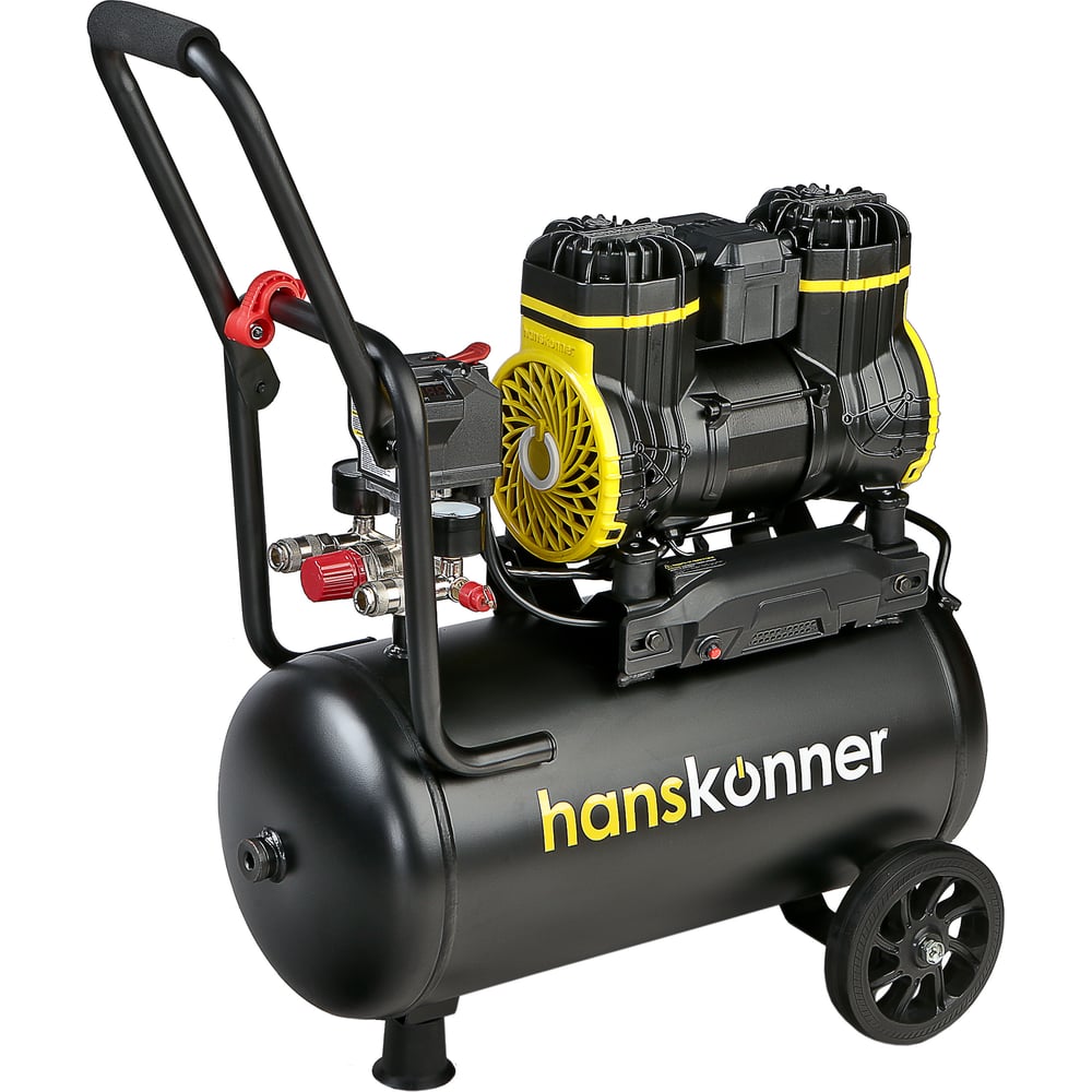 Изображение товара Компрессор воздушный безмасляный Hanskonner HAC241 24 л, 8 бар, 1.45 кВт