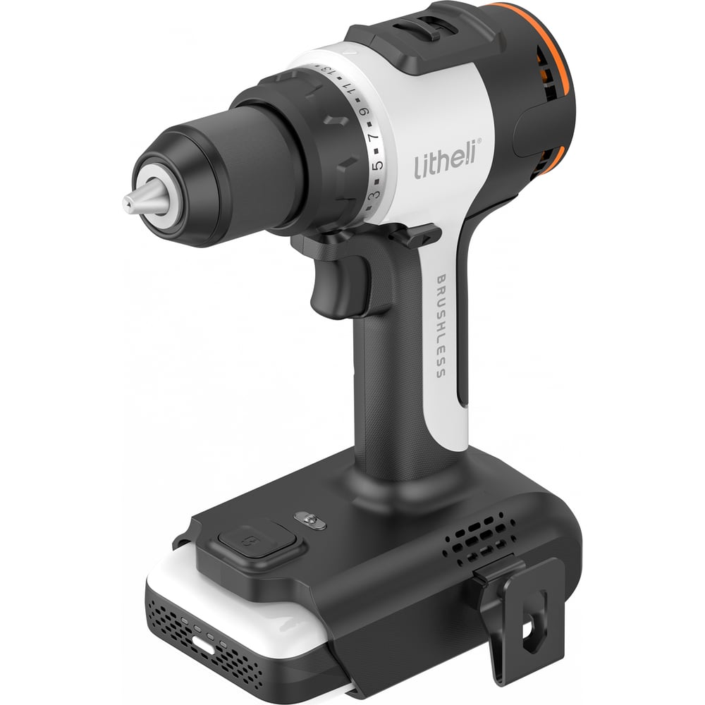 Изображение товара Аккумуляторная дрель-шуруповерт LITHELI U20DD01-0U120 20 В, 2 А/ч, бесщеточный двигатель
