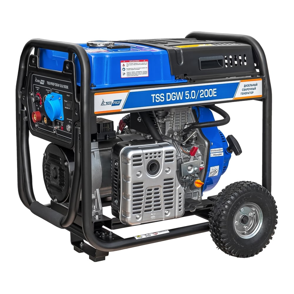 Изображение товара Дизельный сварочный генератор ТСС PROF DGW 5.0/200E с мощностью 5.5 кВт