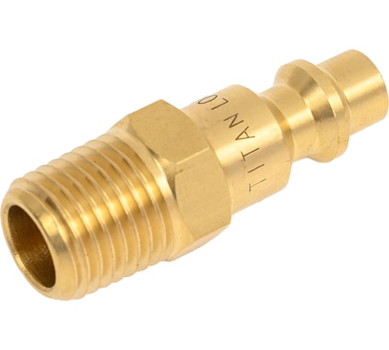 Изображение товара Быстроразъемное соединение D ISO 6150 B (рапид "папа" - наружная резьба 1/4"; латунь) TITAN LOCK TL2DMS-B