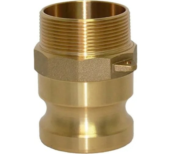 Изображение товара Камлок типа F (ниппель; наружная резьба BSP; 100 мм-4"; латунь) TITAN LOCK TL400FBR