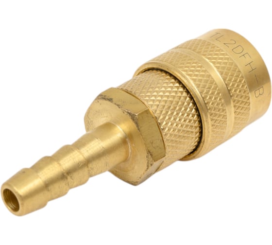 Изображение товара Быстроразъемное соединение D ISO 6150 B (рапид "мама" - елочка 1/4"; латунь) TITAN LOCK TL2DFH-B