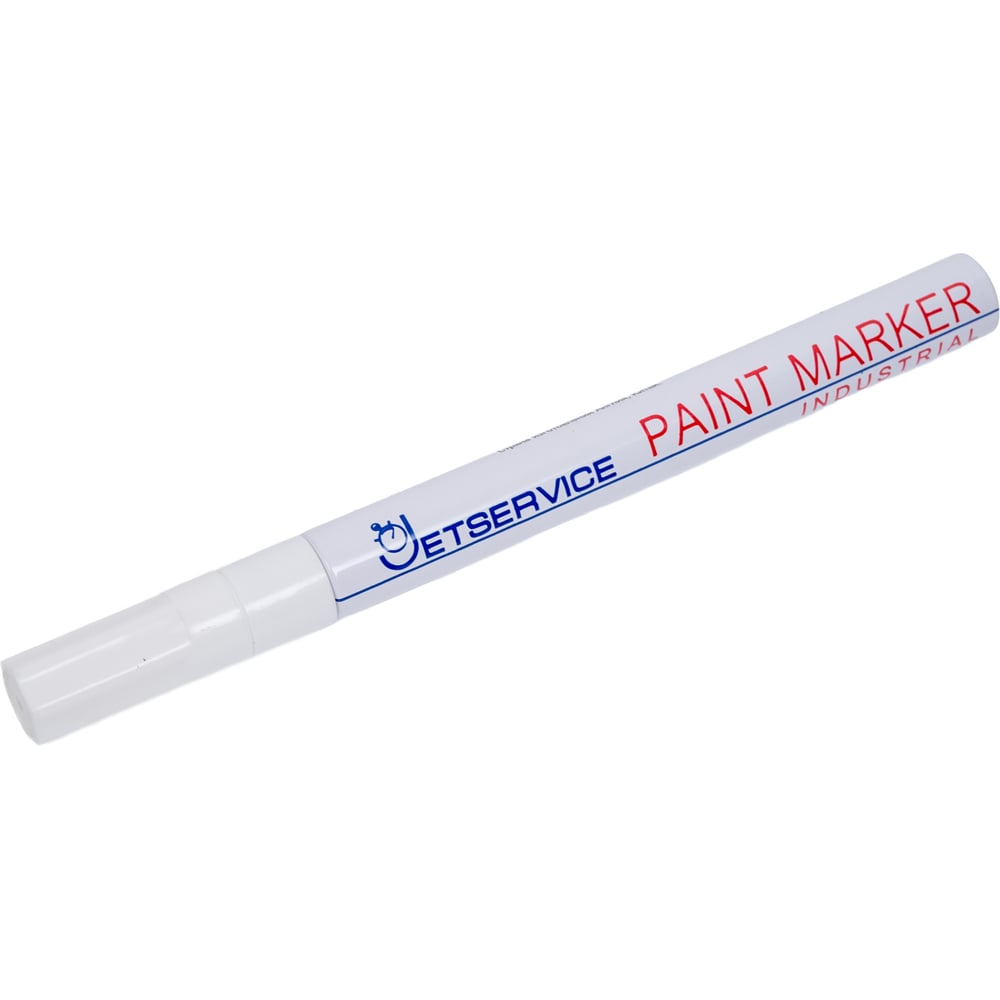 Изображение товара Маркер-краска Jetservice slim 1,5-3 мм белый для металла и керамики