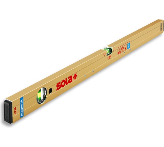 Изображение товара Магнитный уровень SOLA AZM 60 NEW, L=60 см, 2 глазка 01820801