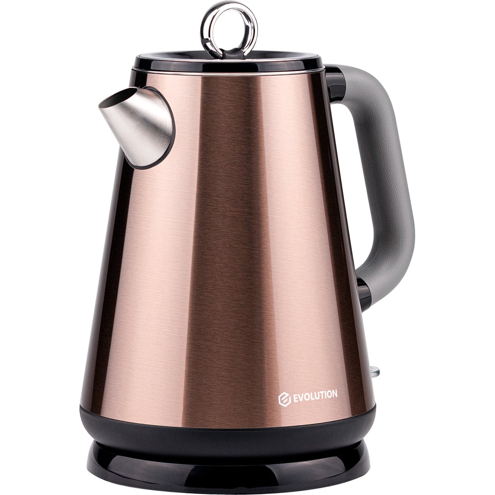 Изображение товара Электрический чайник EVOLUTION KP17153 Steel золотой 1.7 л мощность 1500 Вт