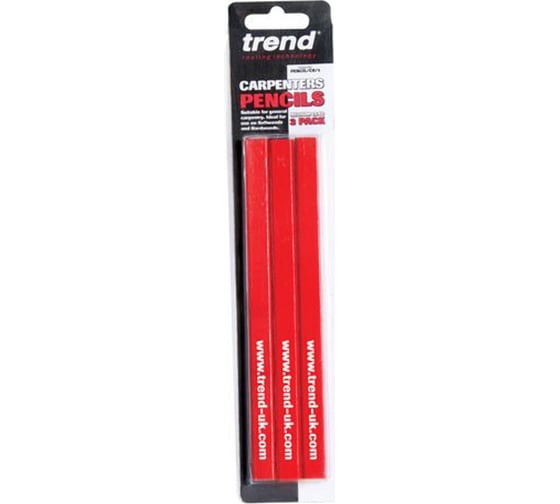 Изображение товара Набор плотницких карандашей, TREND 3 штуки PENCIL/CR/3