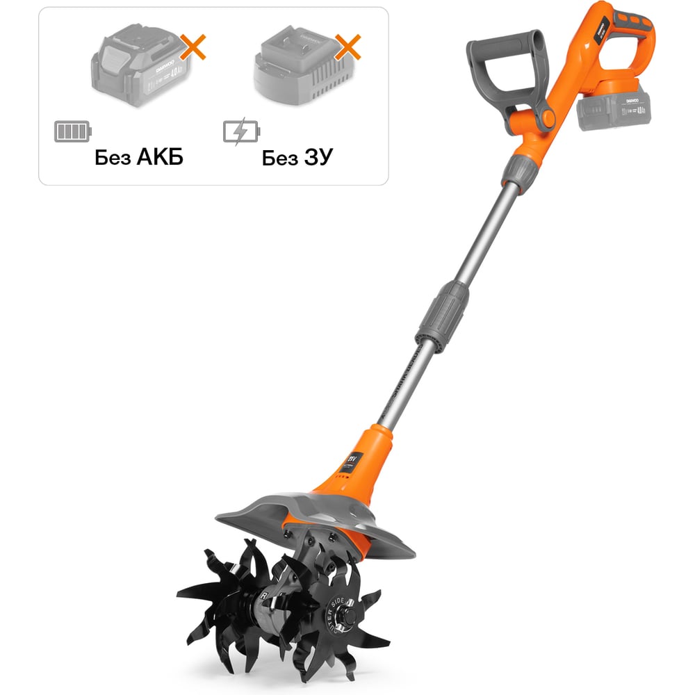 Изображение товара Культиватор аккумуляторный DAEWOO DAT 2521Li без АКБ и ЗУ, электродвигатель