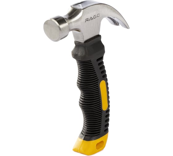 Изображение товара Укороченный молоток-гвоздодер с фибергласовой рукояткой RAGE by VIRA, 225г 900032