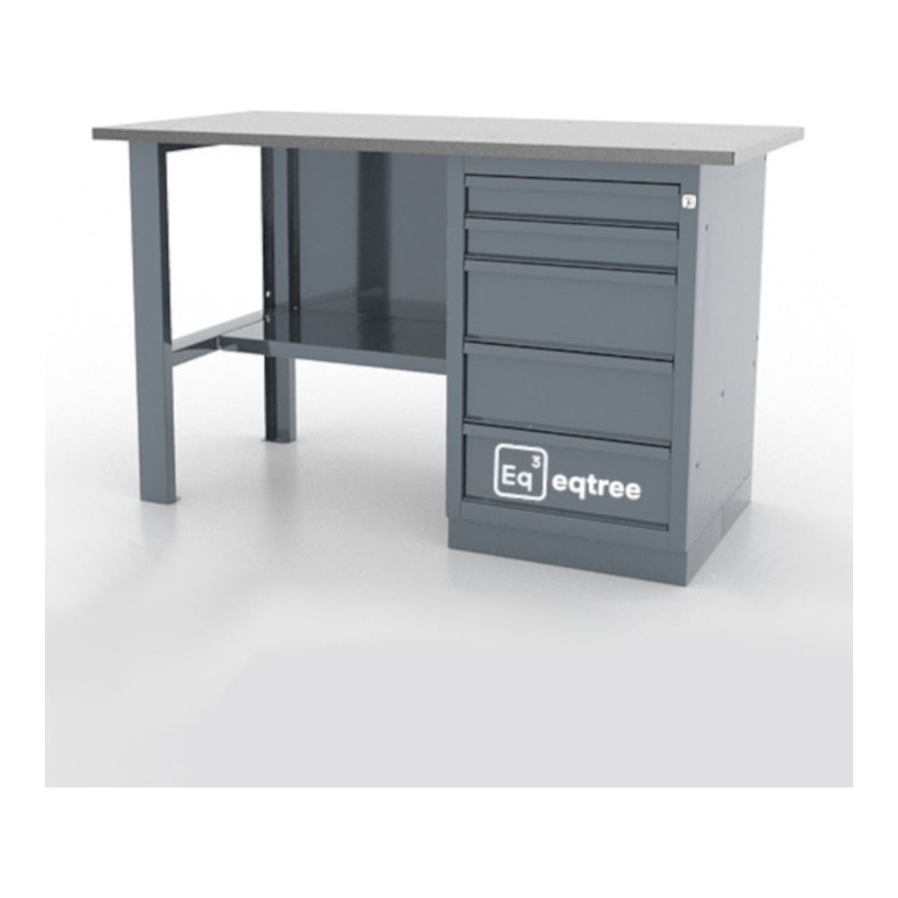 Изображение товара Верстак однотумбовый eqtree SAFE105-A 1390х686х845 с оцинкованной столешницей