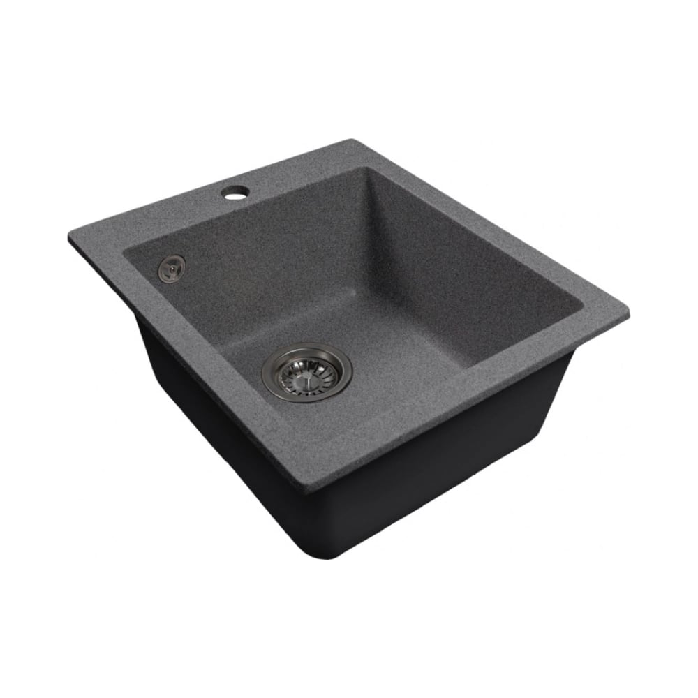 Изображение товара Мойка кухонная MIXLINE ML-GMS118 стандарт прямоугольная темно-серая