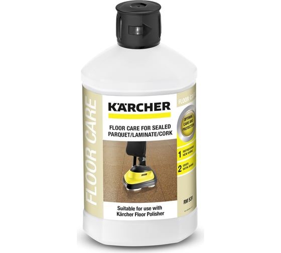 Изображение товара Средство для ухода за лакированным паркетом Karcher RM 531 1 л, для полотера FP 303 6.295-777.0