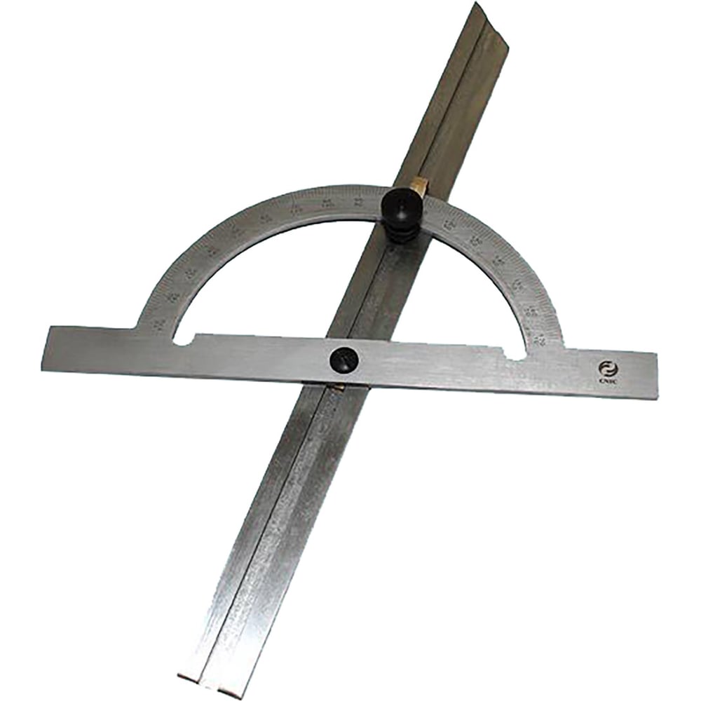 Изображение товара Угломер-транспортир с нониусом CNIC d 150 линейка L300 профессиональный