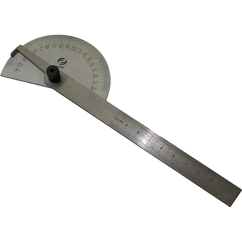 Изображение товара Угломер-транспортир с нониусом CNIC d 85 профессиональный линейка LB150