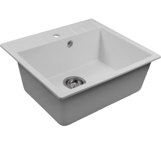 Изображение товара Мойка MIXLINE ML-GMS121 СТАНДАРТ прямоугольная, белый 331, 555_495_190мм 558097