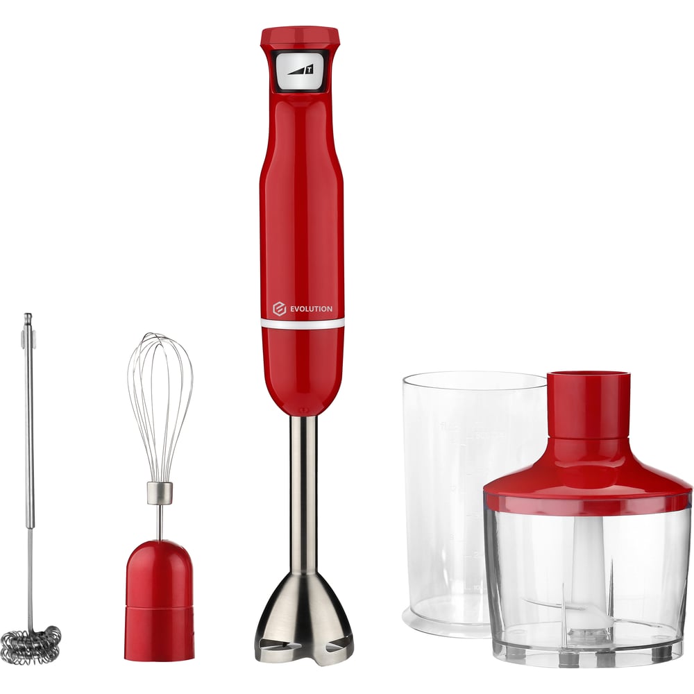 Изображение товара Погружной блендер 4 в 1 EVOLUTION HBS-0641 RED - Красный, 600 Вт