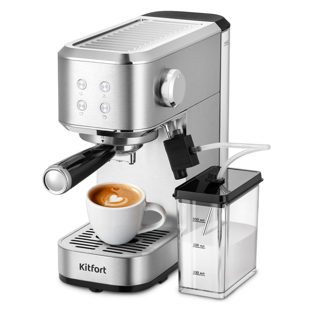 Изображение товара Кофеварка KITFORT КТ-7641 для приготовления эспрессо и капучино