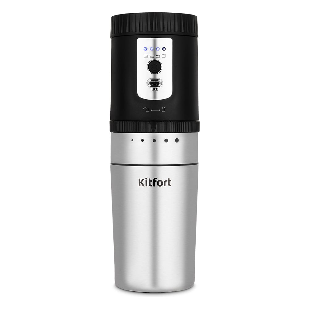 Изображение товара Портативная кофемолка 3 в 1 KITFORT КТ-7536 с регулятором помола
