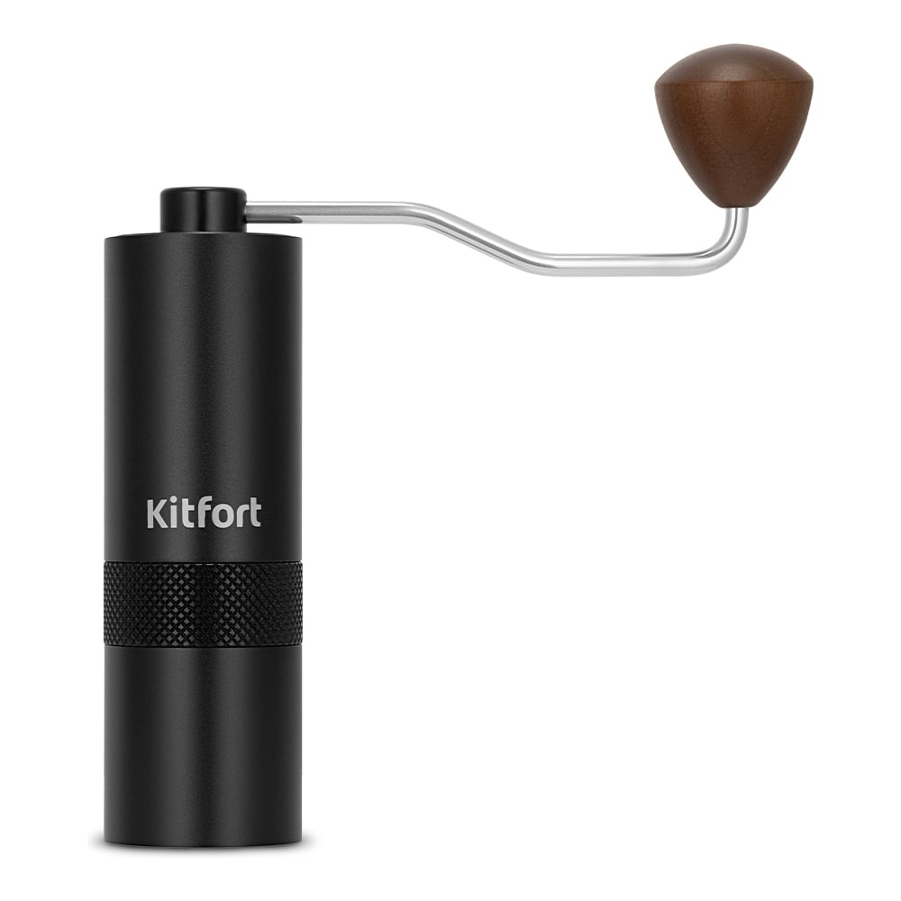 Изображение товара Ручная кофемолка KITFORT КТ-7605 черная компактная для свежего кофе