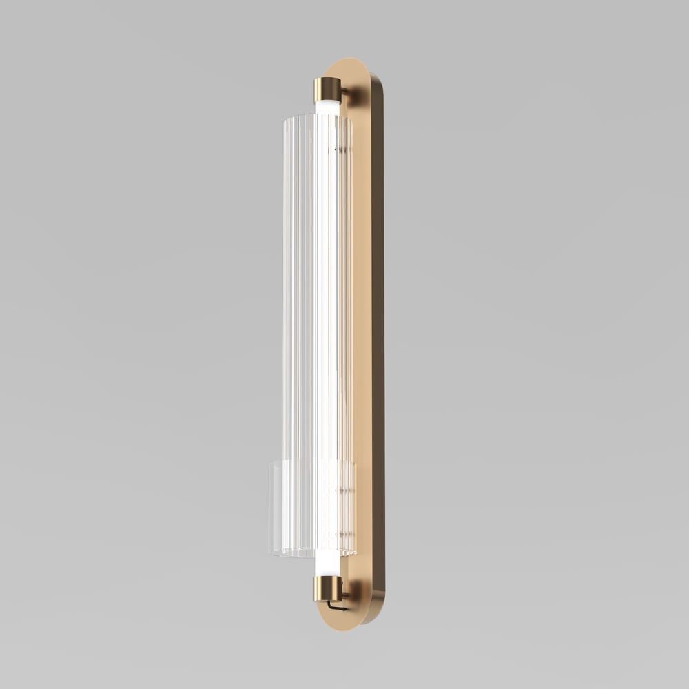 Изображение товара Настенный светильник Eurosvet Selina LED латунь 67 см арт-деко