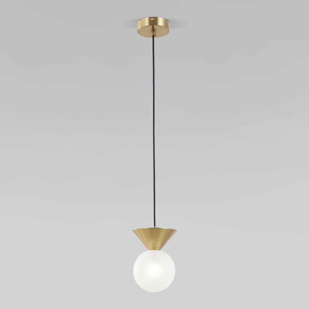 Изображение товара Подвесной светильник Eurosvet Melon латунь арт-деко 30W G9 плафон шар