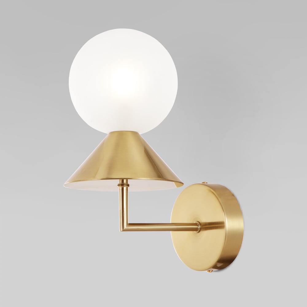 Изображение товара Настенный светильник Eurosvet Melon латунь 302002 арт-деко с LED лампой