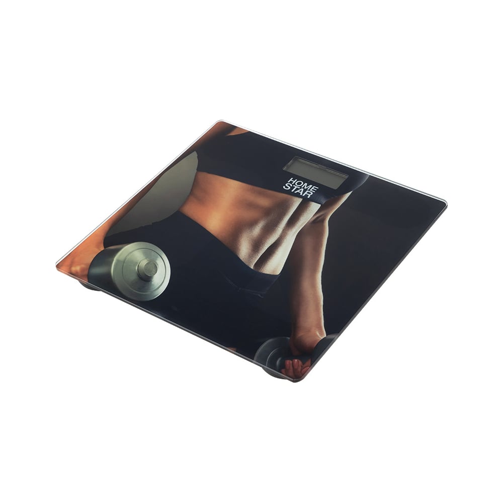Изображение товара Весы напольные электронные HomeStar HS-6006B с стеклянной поверхностью