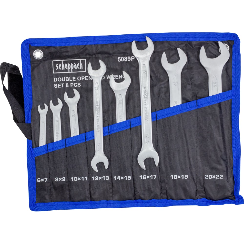 Изображение товара Набор рожковых ключей Scheppach 8 предметов Sch-5089P