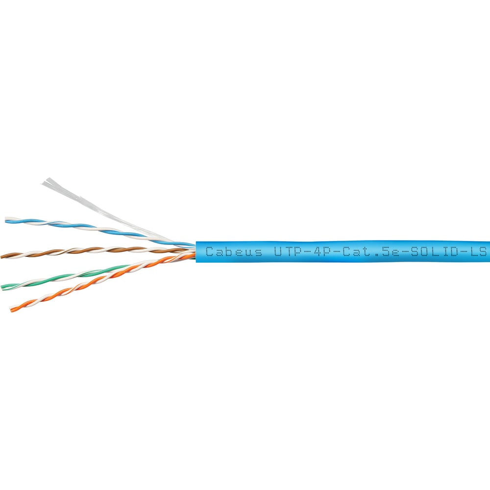 Изображение товара Витая пара Cabeus UTP кат.5е 4 пары синяя 50 метров
