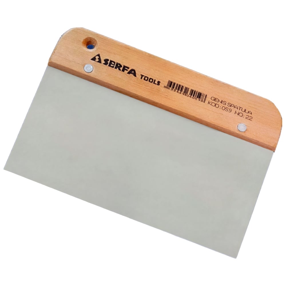 Изображение товара Широкий шпатель SAMGRUPP Serfa без ручки 22 см сталь дерево
