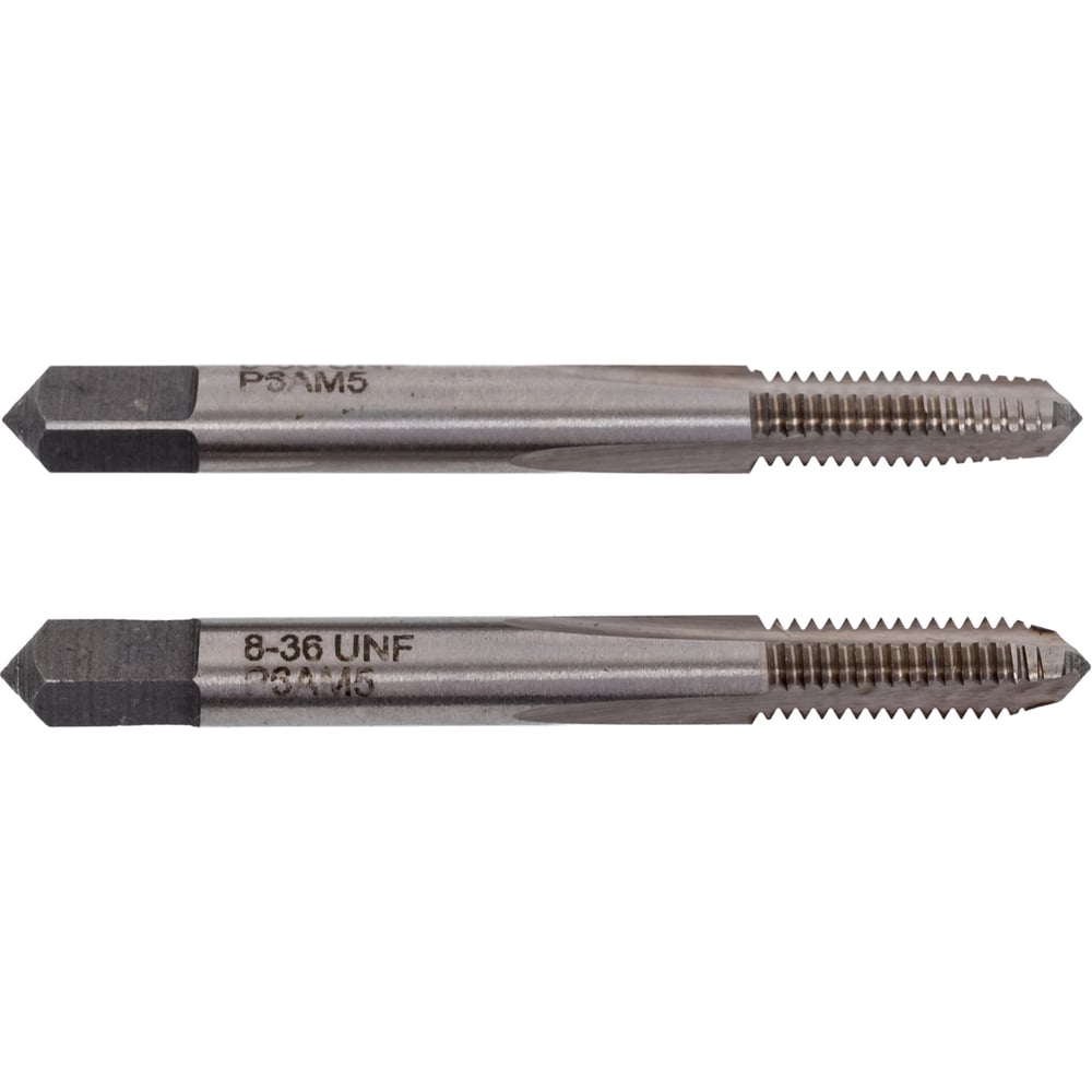 Изображение товара Метчик CNIC № 8 UNF 60гр Р6АМ5 дюймовый 2 шт комплект высокое качество