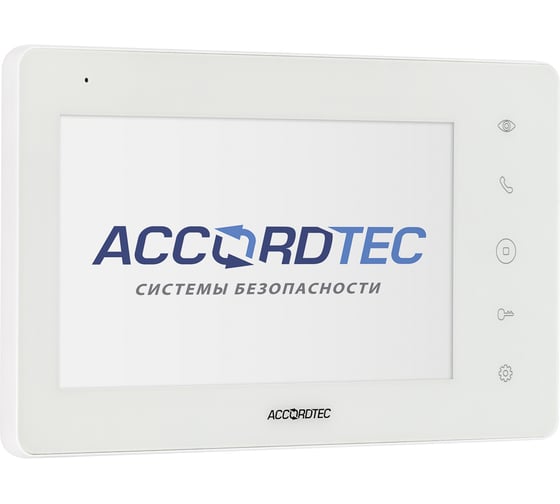 Изображение товара Монитор домофона ACCORDTEC AT-VD760C/SD WH AT-07063