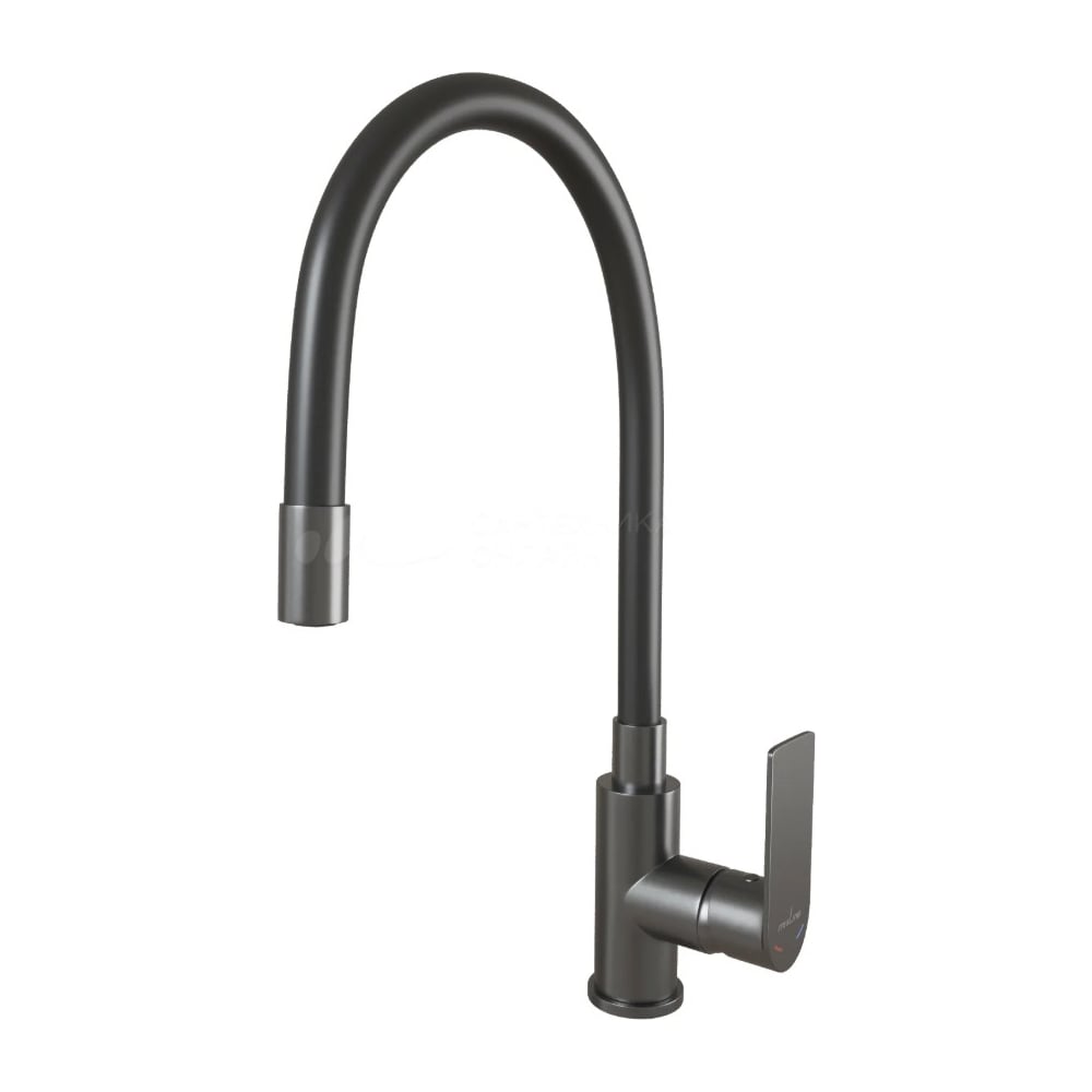 Изображение товара Смеситель для кухни MIXLINE City ML33-098GR графит однорычажный с гибким изливом