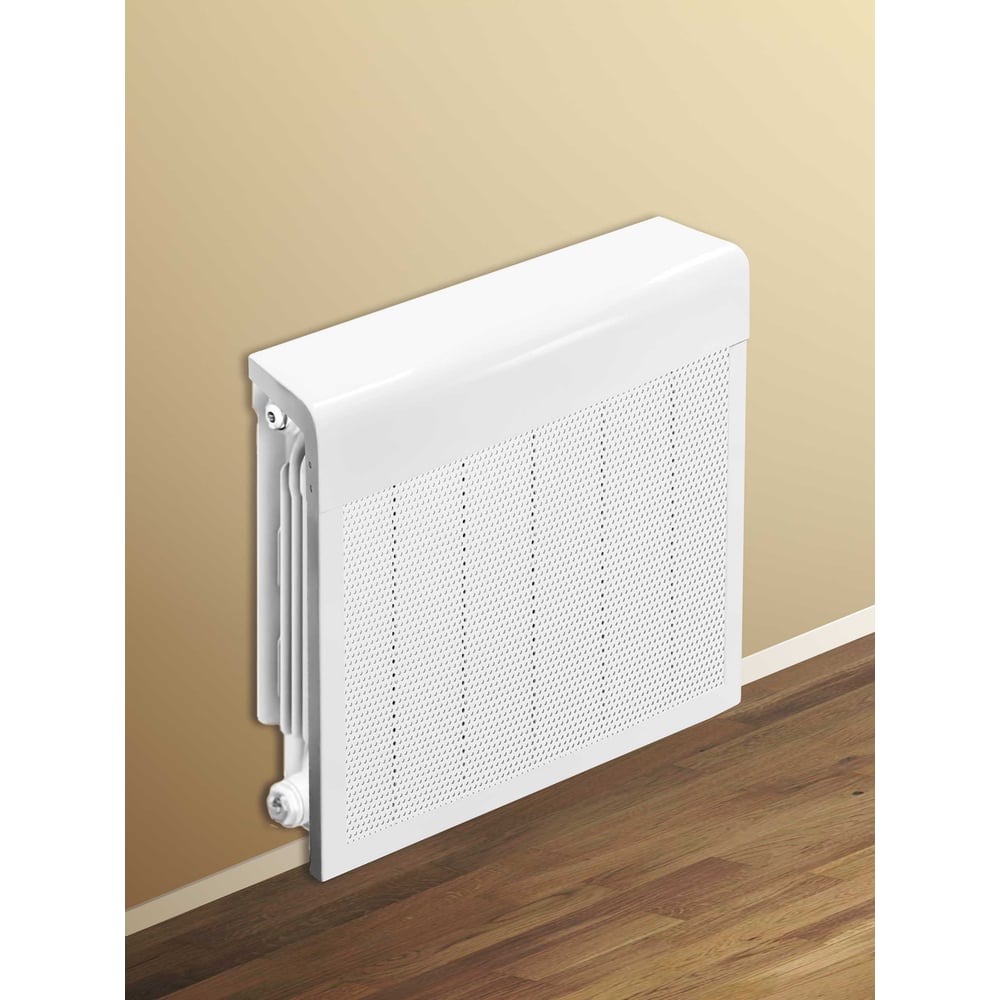 Изображение товара Экран на батарею 600х300 мм стальной разборный белый Вентмаркет