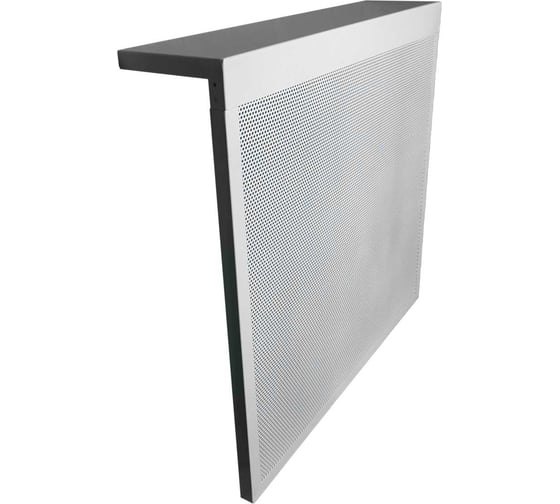 Изображение товара Экран на батарею ООО Вентмаркет 700х300х150 мм, без верхней перфорации, разборный, цвет белый SC700300