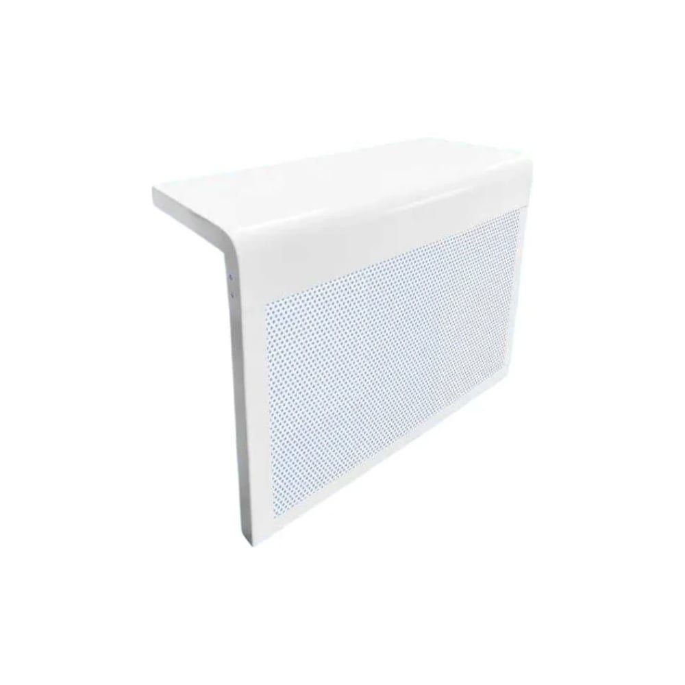 Изображение товара Экран на батарею ООО Вентмаркет 350x300x150 мм, белый, сталь, монтаж кронштейнами