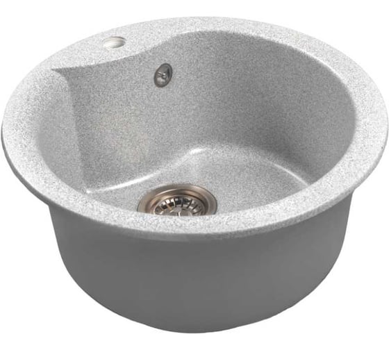 Изображение товара Мойкa MIXLINE ML-GMS101 СТАНДАРТ круглая, серый 310, 480 мм, глубина чаши 190 558084