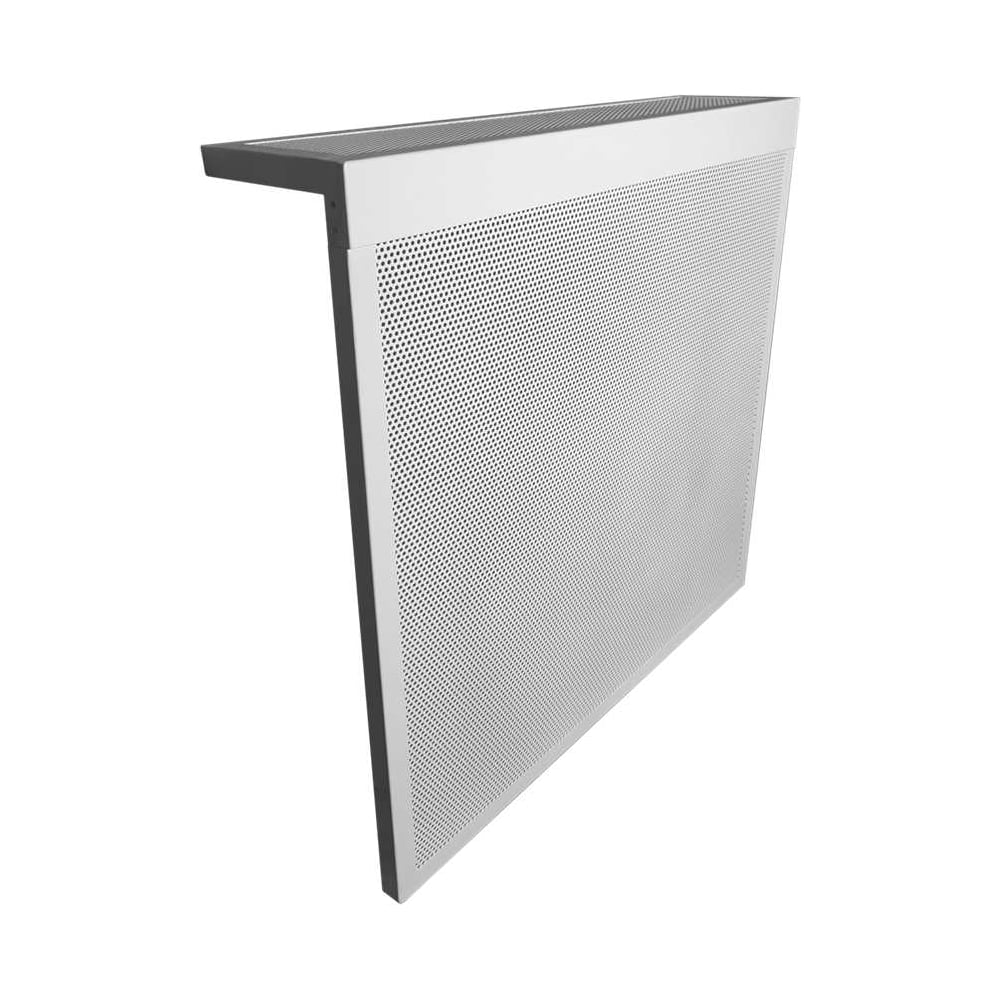 Изображение товара Экран на батарею из стали с перфорацией 1500х300х150 мм белый Вентмаркет