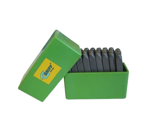 Изображение товара Буквенные клейма CNIC № 5 сталь латинский шрифт 27шт от А до Z OT105 37158