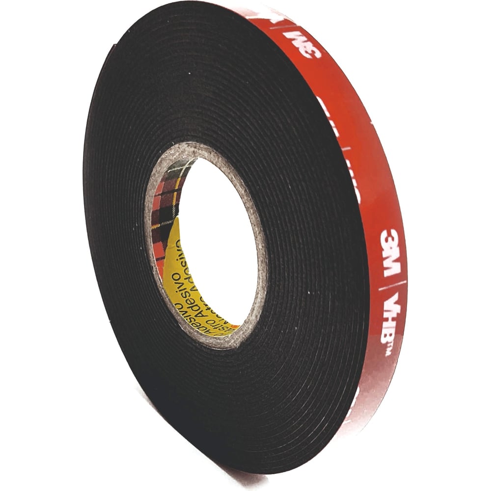 Изображение товара Сверхсильная двусторонняя клейкая лента 3М 5952F VHB 6мм х 5м черная