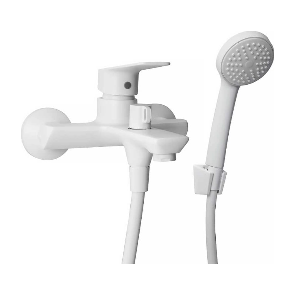 Изображение товара Смеситель для ванны MIXLINE 35k ML15-01W белый однорычажный современный