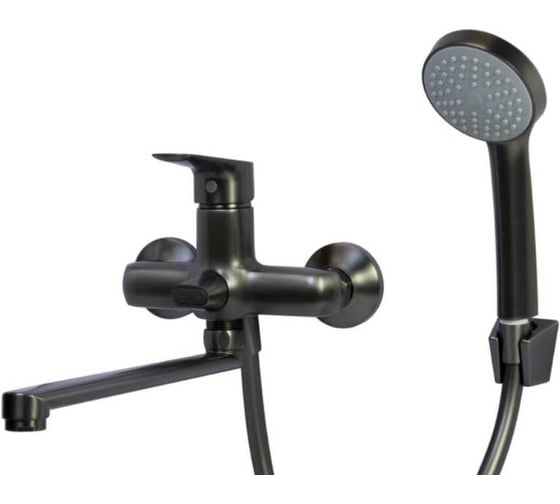 Изображение товара Смеситель для ванны и раковины MIXLINE 35k ML15-02GR ГРАФИТ 556669